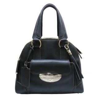 Sac Porté Main Lancel Adjani Cuir Foulonné Noir